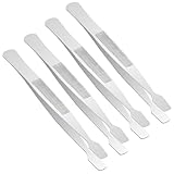 4 Stück Briefmarken Pinzette Stempel Pinzette, Edelstahl Pinzette, Tragbare...