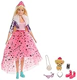 Barbie GML76 - Prinzessinnen-Abenteuer Puppe Mit Mode (ca. 30 cm), Blond, Puppe...