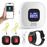 Notrufknopf für Senioren, WiFi-Hausnotruf-Senioren-SOS-Armband, Hausnotruf für...