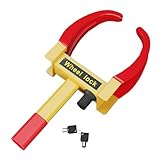 Relaxdays Radkralle für PKW, Parkkralle Sicherheitsschloss, Anhänger &...