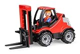 Lena 01627 - Truckies Gabelstapler, stabiles Kinderfahrzeug ca. 22 cm lang, für...