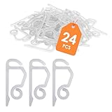 Spetebo Clips für Lichterketten und Lichtervorhang - 24 Stück - Kunststoff...