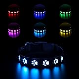 Ankilo LED Leuchthalsband Hund,Leuchthalsband für Hunde Aufladbar,Hundehalsband...