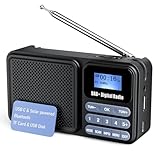Gallypek tragbares DAB Radio, DAB Plus/FM Radio mit Bluetooth 5.0& 80...