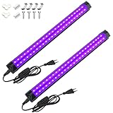 2 Stücke Schwarzlichtlampe UV 10W Schwarzlicht Röhre LED Lamp Bar 395nm mit...