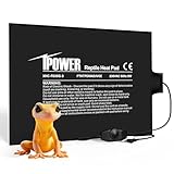 iPOWER Heizmatte Terrarium mit Thermostat Temperaturregelung, Regelbar Terrarium...