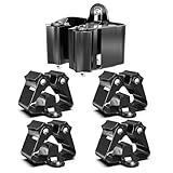 3-H 4 Stück Gerätehalter Set 0,7mm Besenhalterung Wand Besenhalter Stahl...