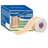 1 Roll Silikonpflaster für Narben(4cmx150cm),Wiederverwendbare Silicone Scar...