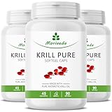 Krillöl Kapseln - 1000mg PURE Krill Öl für 135 Tage - mit Astaxanthin Omega...