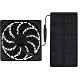 HOHOVYVY Solar Ventilator Gewächshaus,2W 4V Solarbetriebener Abluftventilator...