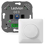 Ledvion LED Dimmer, 3-250 Watt, Universal, Lampe LED, Einbaudimmer,...