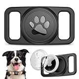 Mucuty Wasserdicht für Apple AirTag Hundehalsband, Silikon Anti-Lost für...