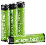 Amazon Basics AAA-Batterien, wiederaufladbar, vorgeladen, NiMh, 4 Stück ,...