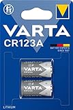 VARTA Batterien CR123A Lithium Rundzelle, 2 Stück, 3V, Spezialbatterien für...
