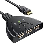 GANA HDMI Splitter HDMI Switch HDMI Splitter 3 in 1 Out HDMI Verteiler Signal...