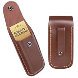 VIKING GEAR Messer Lederetui in Braun - Taschenmesser - Klappmesser Schutzhülle...