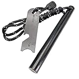 Newaner Feuerstahl XXL Feuerstarter aus Flintstahl, Magnesium feuerstarter mit...