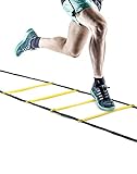 QWORK® Koordinationsleiter mit Tragetasche - 6M 12 Sprossen Trainingsleiter -...