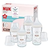 NUK Perfect Match Glas-Babyflaschenset | Ab 3 Monate | Passt sich dem Baby an |...