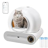 XQDKoon Katzenklo Selbstreinigend, 65L Selbstreinigende Katzentoilette mit 2...