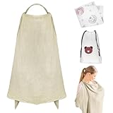 3 Stück Teiliges Stillschürze Set, Atmungsaktives Musselin Stilltuch für...