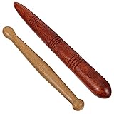 2 Stücke Triggerpunkt Massagegerät Fuß Holz Massagestab Massagestäbchen...