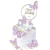 11 Stück Schmetterlinge kuchen deko,dreidimensional schmetterlinge deko torte...