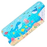 WELTRXE Badewannenmatten rutschfest Kinder 100x40cm, BPA-frei PVC-Duschmatte mit...