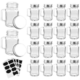 Oungy 32 Stück Trinkglas mit Deckel, Shotgläser mit Deckel 60ml, Mini...