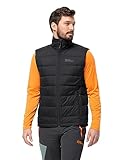 Jack Wolfskin Herren ATHER DOWN Vest M Daunenweste, Black, XXL