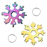 2 Stücke 18-in-1 Schneeflocken Multi-Tool,Schneeflocken...