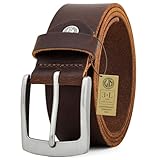 LINDENMANN Leder-Gürtel Herren 40 mm breit, Gürtel Herren Vollrindleder...