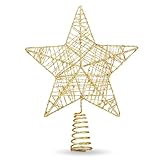 Christbaumspitze Stern - Baumspitze & Tannenbaum Aufstecker für Tannenbaum &...