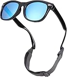 Baby Sonnenbrille mit Sonnenbrillenbox und Reinigungstuch, Verstellbarem Riemen,...