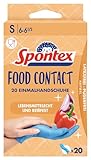 Spontex Food Contact, 20 Einmalhandschuhe aus Nitril, lebensmittelecht,...