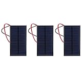 3 Stück Solarpanel DC 6V 1W Solarmodul Solarzelle Polykristallines Silizium...