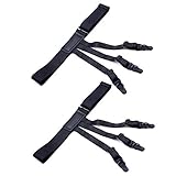 DonDon Herren Hemdhalter elastisch und längenverstellbar Schwarz 2-teilig