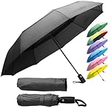 ZENO Regenschirm Taschenschirm Kompakt – Automatik Windfest Klein, Faltbarer...