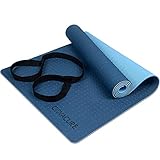 COVACURE Yogamatte Gymnastikmatte Sportmatte - 183 x 66 x 0,6 cm Fitnessmatte...