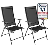 Albatros Gartenstühle 2er Set Aruba – Gartenstühle Klappbar mit robustem...
