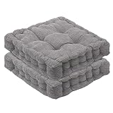 2er Set Stuhlkissen, Sitzkissen 40 * 40cm für Indoor und Outdoor,Dicke...