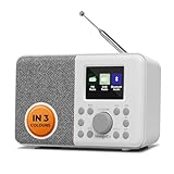 MangoKit MD3 DAB/DAB+ und UKW Tragbares Digitalradio, Bluetooth-Lautsprecher,...