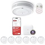 X-Sense Smart Rauchmelder WLAN mit Magnethalterung, Feuermelder vernetzt,...