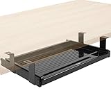 Duronic DKTSX2 Tastaturplattform | Unter Schreibtischschublade für Tastatur und...