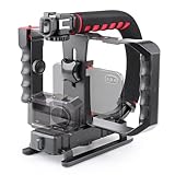 Zeadio Tripel Zubehörschuh Handheld Stabilisator mit Smartphone Video Rig,...