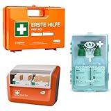 FLEXEO-Erste-Hilfe-Koffer-Set DIN 13157:2021 mit Wandhalterung, mit gefülltem...