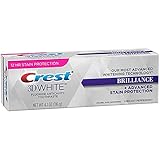 Crest Weiß 3D Brilliance + fortschrittlicher Schutz, vibrierend, Pepermint, 4,1...