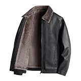 Winterjacke Herren Winter Herren Pu Warme Mittlere Ältere Business Lederjacke...