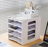 LATERN 5 Stufiger Briefablage Organizer, A4 Papier Ablagefach...