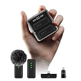 iVANKY Lavalier Mikrofon, Wireless Microphone. 2pcs externes mikrofon...